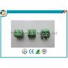 China Pitch 5.0mm PCB Screw Terminal Block Connector 2 PIN Green Color wholesale