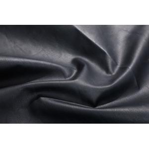 China Black Solid Breathable PU Leather , 137cm Waterproof PU Leather supplier