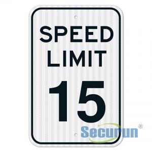 China ODM HIP Reflective Speed Limit 15 55 Mph Sign for Outdoor supplier