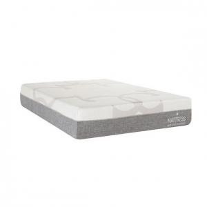 Caress 10 Inch Memory Foam Bed Mattress With Elegant Grey Pattern Cover Queen Size