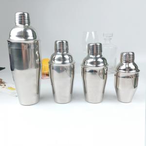 China 250ml 500ml 700ml Stainless Steel Large Bartender Shaker With Built In Strainer supplier