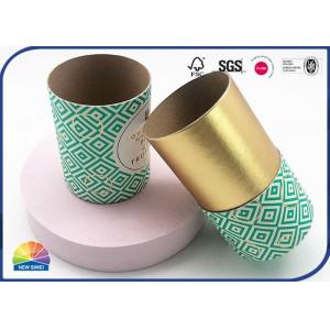 Cylinder Paper Packaging Tube 4C Print For Tea Packaging 157gsm