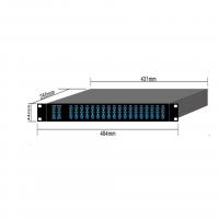 China Rack Mount Mux Demux Dwdm CWDM MUX/DEMUX 1260~1620nm on sale