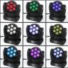 7 Pc 12W 4in1 LED Mini Moving Head Light RGBW Wash Light Disco LED Stage