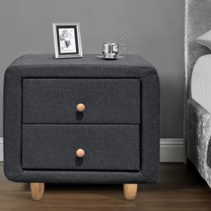 Linen Fabric Fabric Bedside Table