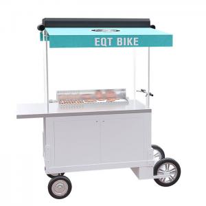 China Easy Cleaning Ice Cream Scooter Food Cart With Food Grade Safe Water Pump supplier