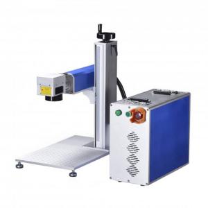 China Wind Cooling 100kHz 1064nm Fiber Laser Marking Machine supplier