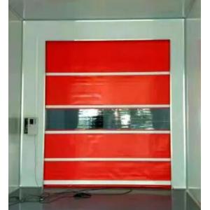 China Industry Pvc Roll Up Rapid Rise Door Color Coated Galvanized Steel Material supplier