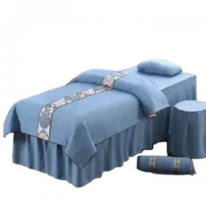 Modern Style Massage Table Sheet Cover Set Luxury Spa Pure Microfiber 4 Piece Bedding