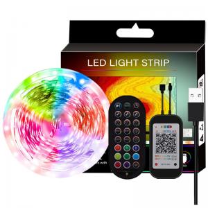 USB 5V Smart LED Strip Lights 5050 RGB Color For TV Background CE Certificate