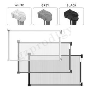 China Role acima Mesh Dog Gate retrátil removível, animal de estimação telescópico Mesh Guard Gate supplier