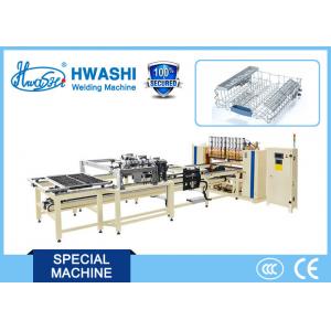 Dishwasher Wire Rack / Wire Shelf Electrical Welding Equipment  With X Y Axis Wire Dropping Hopper