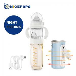 China 240ml Formula New Born Bottle 5 In 1 PVC Free Glass Feeding Bottle supplier