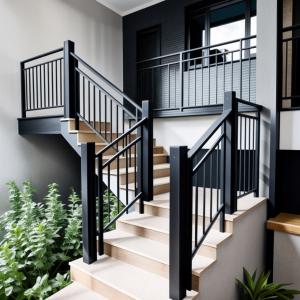 China ODM Aluminium Stair Handrail Residential Commercial Aluminium Staircase Railing supplier