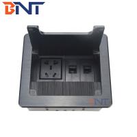 China BNT Hot sale office furniture clamshell brush hidden in desk table mounted socket box on sale