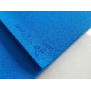 China Blue Color Silicone Sponge Sheet Impression Fabric supplier
