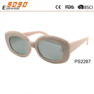 China Sunglasses in fashionable round design,made of plastic ,suitable for men and women supplier