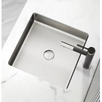 China Brushed SUS304 Square Vessel Sink , Undermount Bathroom Basin Sinks on sale