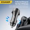 ESSAGER ES-CC25 QC18W USB-A double PD45W USB C Adapteur de chargeur de téléphone pour voiture avec affichage numérique