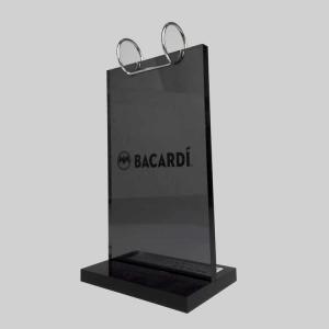 Clip Sign Holder With Pvc Pocket Bags Restaurant Tabletop Display Sign Holder Stand