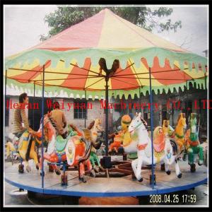 China musical outdoor christmas carousel, antique carousel ride, trailer mobile carousel horse for sale supplier