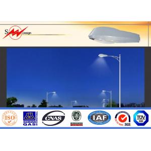 China 6m Single Arm Solar Street Light Poles , Galvanized Road Light Poles IP65 supplier