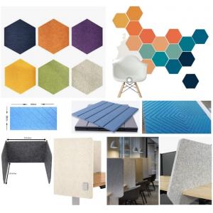 Wall Decoration Absorbs Sound Polyester Acoustic Panel Graphic Room Office