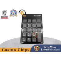 China All Black Poker Table Wireless Keyboard Manual Input Casino Game Accessories on sale
