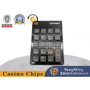 China All Black Poker Table Wireless Keyboard Manual Input Casino Game Accessories supplier