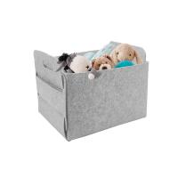 China Polyester Collapsible Felt Storage Basket 13.8X10.2X8.6 on sale