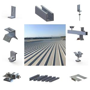 China 88M/S Frameless Metal Roof Solar Panel Brackets 1.5KN/M2 Corrugated supplier
