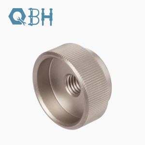 China DIN6303 Half Thread Round Nuts Hardware Knurled Nuts wholesale
