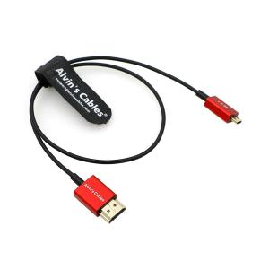 O cabo micro HDMI dos cabos 8K 2,1 HDMI de Alvin a HDMI cabografa a alta velocidade 48Gbps ultra fina para o registro de Atomos-Ninja-V 4K-60P