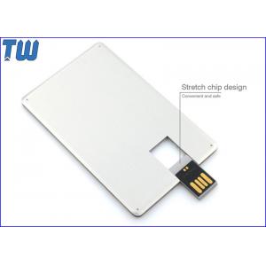 China Promotion Slim Metal Credit Card USB 16 GB Flash Drive High Printing Quality Best Price supplier