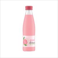 China 240ml 0 Sugar 0 Fat 100% Pink Lemon Juice Plastic Bottle OEM Private Label Juice Drink Filling on sale