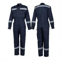 China Comfortable 100% Cotton Safety Coverall Suit Pre Shrunk Fire Retardant For Personal Protection on sale