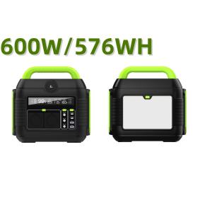 MPPT 600W AC110V AC220V Lithium Battery Pack Portable Solar Power Station for Camper RV Hiking