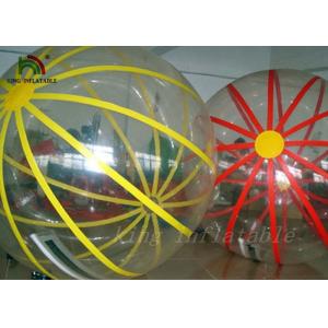 China Colorful Strings Durable PVC / PTU Inflatable Walking Water Ball By Hot Air Welding Machine supplier