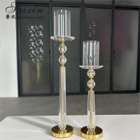China New Design Set Gold Candle Holder Stand Metal Wedding Decoration Supplies Centerpieces on sale