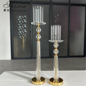 China New Design Set Gold Candle Holder Stand Metal Wedding Decoration Supplies Centerpieces supplier