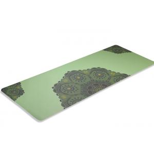Indoor Sports Green Travel Exercise Mat , Fold Up Yoga Mat Easy Cleaning