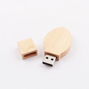 China Leaf Shaped Wooden Usb 3.0 Speed 100MB-80MB/S Engraving Logo Both Side supplier