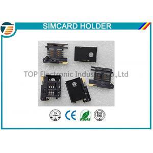 China 3.0mm PCB Mounting SIM Card Holder With Button Release TOP-SIM05 supplier
