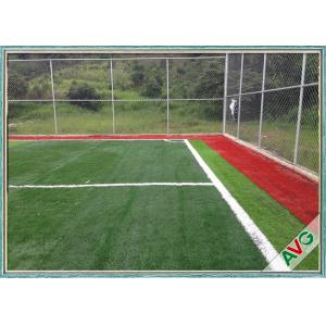 50 mm SGS Artificial Grass For Football Field / Soccer Field With Natural Feeling