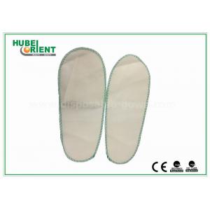 Non Woven Man / Ladies Bathroom Slippers , White Hotel Style Slippers CE Standard