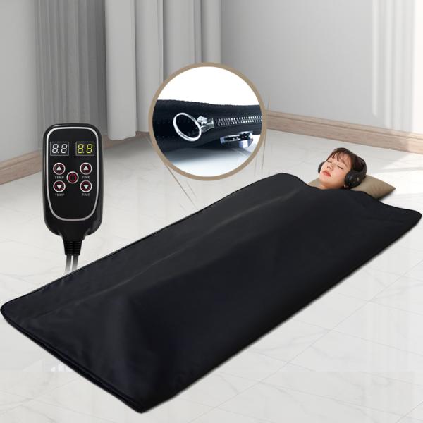 110-240V Far Infrared Sauna Blanket with 180x180cm Size and 1 Year Warranty for Whole Body Home Use