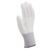 China General Purpose 13 Gauge White Polyester Gloves With PU Palm Coating Size L High Comfort Level Long-lasting Durability wholesale