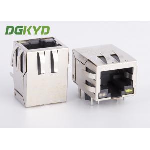 China Single Rj45 Ethernet Jack Integrated Transformer / Common Mode Choke , Og/Y Led supplier
