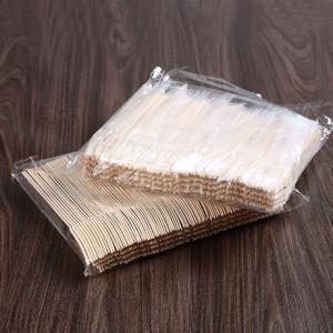 China Unbleached Recycled Picnic Disposable Wooden Cutlery Set Biodegradable Bagasse supplier