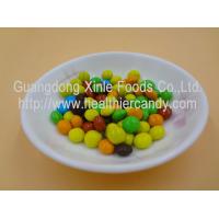 China Good Taste Crispy Chocolate Cacao Beans Yellow / Red / Blue Colour Jelly Candy on sale